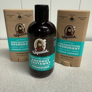 Dr. Squatch Coconut Castaway Men's Shampoo - Black and Brown
